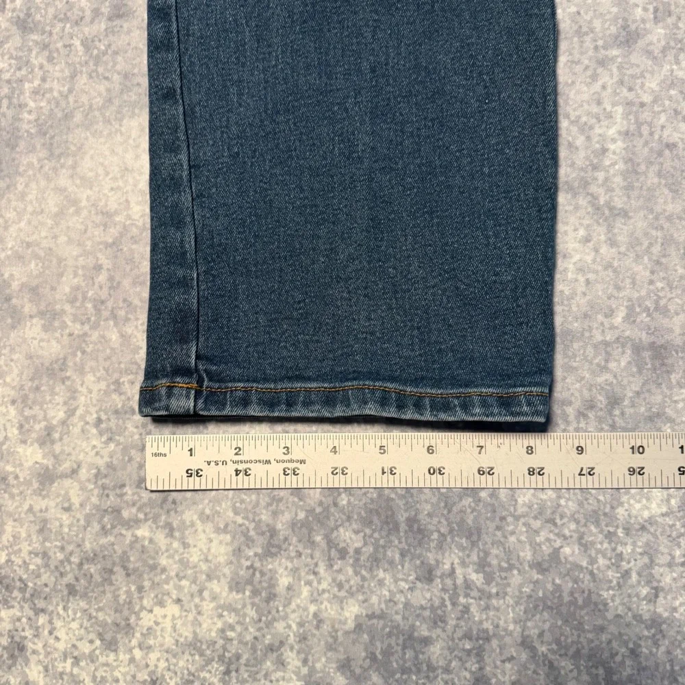 Dickies Mens Double Knee Carpenter Jeans Medium Wash Blue Denim Work Pants 38x32